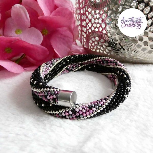 MINIMAL CHIC || Bracelet Mémoire Sans Fermoir Crocheté Fait Main en Perles « Miyuki »