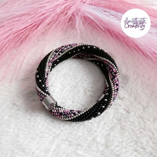 MINIMAL CHIC || Bracelet Mémoire Sans Fermoir Crocheté Fait Main en Perles « Miyuki »