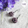 SYRA || Boucles d’oreilles Crochetées Boules de 17 mm en Perles “Miyuki” et Acier Inoxydable – Mix Candy Pink