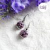 SYRA || Boucles d’oreilles Crochetées Boules de 17 mm en Perles “Miyuki” et Acier Inoxydable – Mix Candy Pink