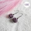 SYRA || Boucles d’oreilles Crochetées Boules de 17 mm en Perles “Miyuki” et Acier Inoxydable – Mix Candy Pink